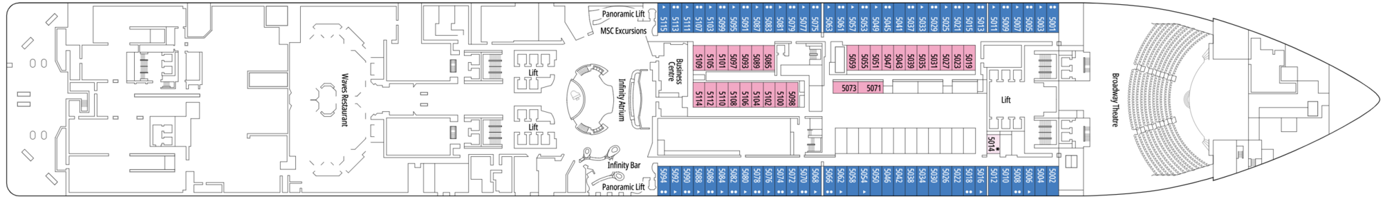 Deck 5 - Collosseo plan